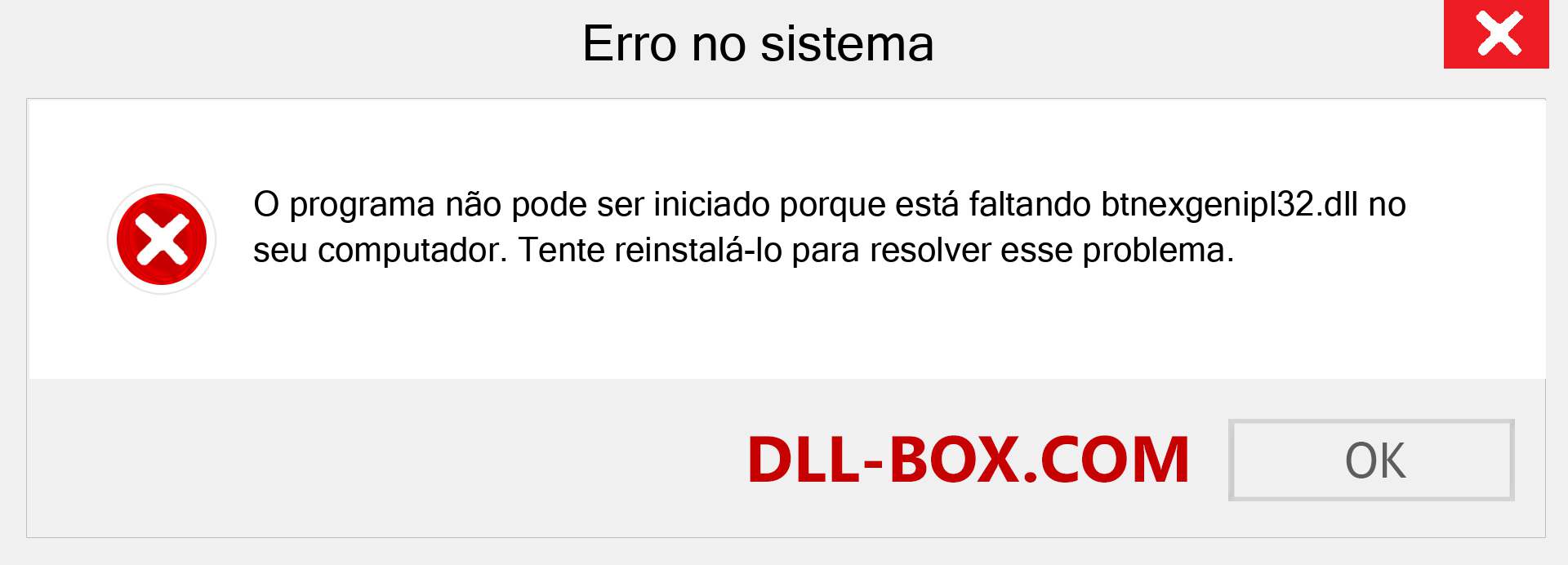 Arquivo btnexgenipl32.dll ausente ?. Download para Windows 7, 8, 10 - Correção de erro ausente btnexgenipl32 dll no Windows, fotos, imagens